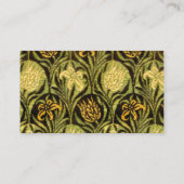 William Morris Groene Tulp Lelie Behang Visitekaartje (Achterkant)