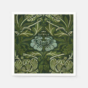 William Morris Grote Groene Bladeren & Blauwe Bloe Servet