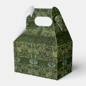William Morris Grote Groene Tulp Roos Behang Bedankdoosjes (Achterkant)