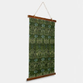 William Morris Grote Groene Tulp Roos Behang Hangend Wandkleed (Gebogen)