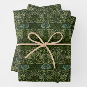 William Morris Grote Groene Tulp Roos Behang Inpakpapier Vel