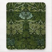William Morris Grote Groene Tulp Roos Behang Muismat (Voorkant)