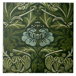 William Morris Grote Groene Tulp Roos Behang Tegeltje