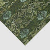 William Morris Grote Groene Tulp Roos Behang Tissuepapier (Detail)