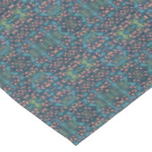 William Morris Harebell Bloempatroon, Blauw Roze Tafelkleed (Gekanteld)