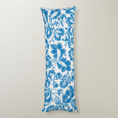 William Morris heeft Blue Botanical geïnspireerd Lichaamskussen (Achterkant (Verticaal))