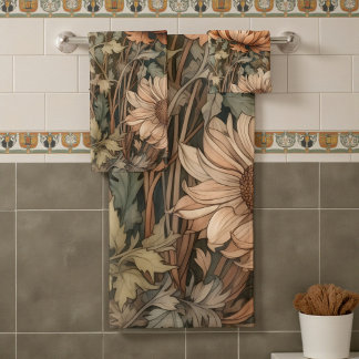 William Morris Herfst Bloemen Bad Handdoek