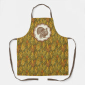 William Morris Herfst Kalkoen Mais Schort (Voorkant)