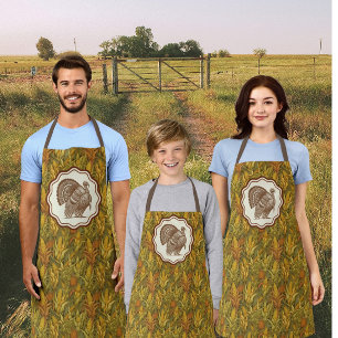 William Morris Herfst Kalkoen Mais Schort
