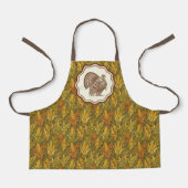 William Morris Herfst Kalkoen Mais Schort (Voorkant)