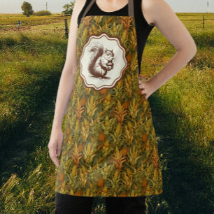 William Morris Herfst Mais Eekhoorn Retro Schort
