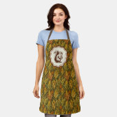 William Morris Herfst Mais Eekhoorn Retro Schort (Gedragen)