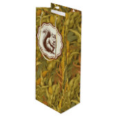 William Morris Herfst Mais Eekhoorn   Wijn Cadeautas (Voorkant Gekanteld)