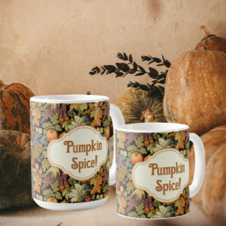 William Morris Herfst Pompoen Kruiden Gepersonalis Koffiemok