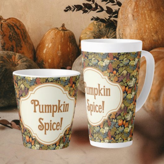 William Morris Herfst Pompoen Specerijen Persoonli Latte Mok