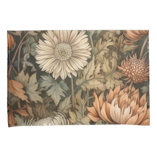 William Morris Herfstbloemen Kussensloop (Voorkant-Rechts)