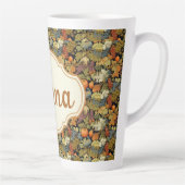 William Morris Herfstpompoenen Persoonlijk Latte Mok (Rechts)