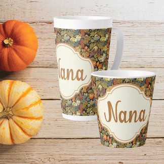 William Morris Herfstpompoenen Persoonlijk Latte Mok