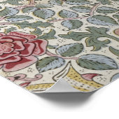 William Morris - Het Roos Pattern Poster (Hoek)