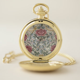 William Morris - Het Roos Pattern Zakhorloge