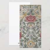 William Morris - het Roze Patroon Feestdagenkaart (Voorkant / Achterkant)