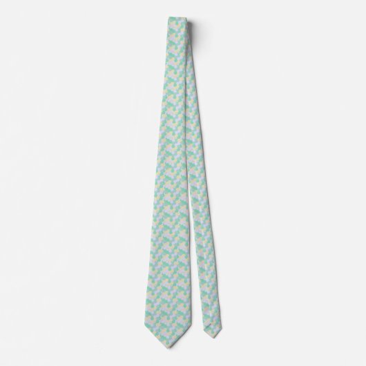 William Morris Hex Mesh Satijn Ceremonie Necktie Stropdas (Voorkant)
