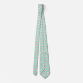 William Morris Hex Mesh Satijn Ceremonie Necktie Stropdas (Achterkant)