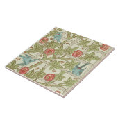 William Morris Historic Trellis Birds Reproduction Tegeltje (Zijkant)