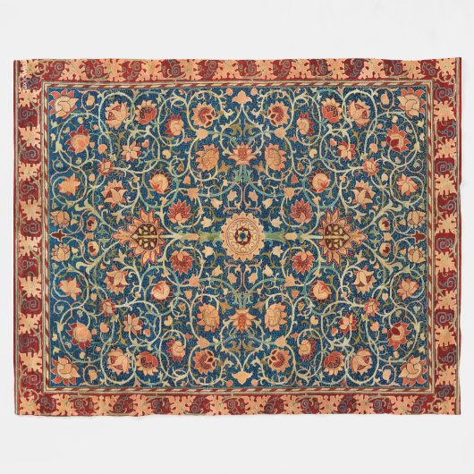William Morris. Holland Park Carpet. Fleece Deken (Voorkant (Horizontaal))