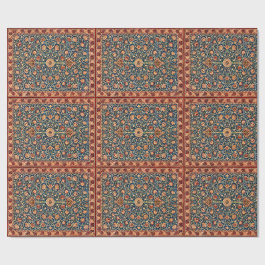 William Morris Holland Park Carpet Pattern Cadeaupapier (Vlak)