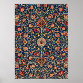 William Morris Holland Park Carpet Pattern Design Poster (Voorkant)