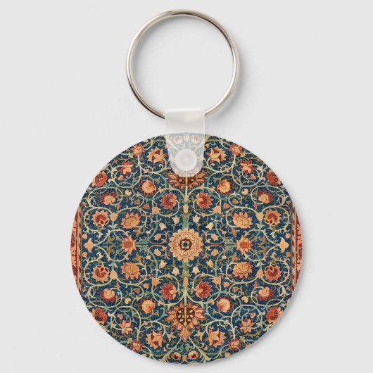 William Morris Holland Park Carpet Pattern Sleutelhanger (Voorkant)