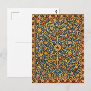 William Morris Holland Park Navy Tapijt Kunst Briefkaart