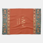 William Morris Holland Park Oranje naam Theedoek (Horizontaal)