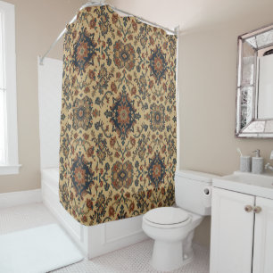 William Morris Holland Park Tapijt Vintage patroon Douchegordijn