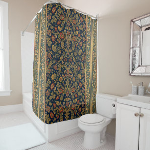 William Morris Holland Park Tapijt Vintage patroon Douchegordijn