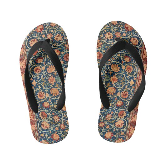 William Morris Holland Park Tapijtpatroon Kinder Teenslippers (Voetbed)