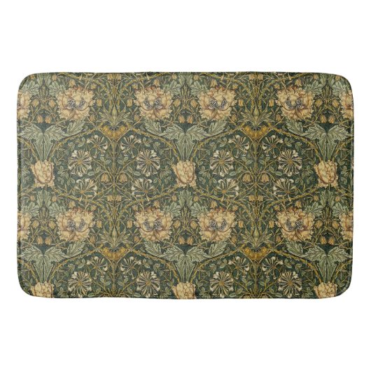 William Morris Honeysuckle |  bloem Badmat (Voorkant)