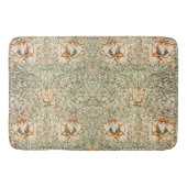 William Morris Honeysuckle Botanical Peach Green Badmat (Voorkant)