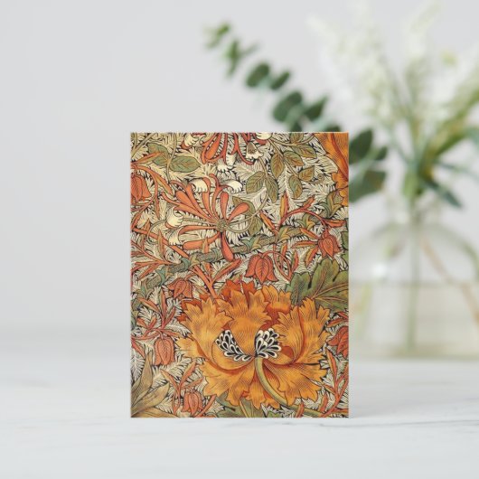 William Morris Honeysuckle Briefkaart (Staand voorkant)