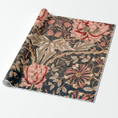 William Morris Honeysuckle Cadeaupapier (Uitgerold)