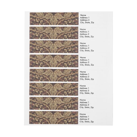 William Morris Honeysuckle Classic Engelse kunst Adreslabel Wikkel (Vel)