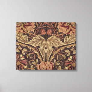 William Morris Honeysuckle Classic Engelse kunst Canvas Afdruk
