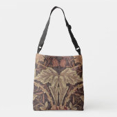 William Morris Honeysuckle Classic Engelse kunst Crossbody Tas (Achterkant)
