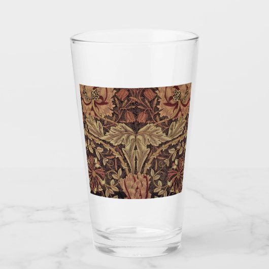 William Morris Honeysuckle Classic Engelse kunst Glas (Voorkant)