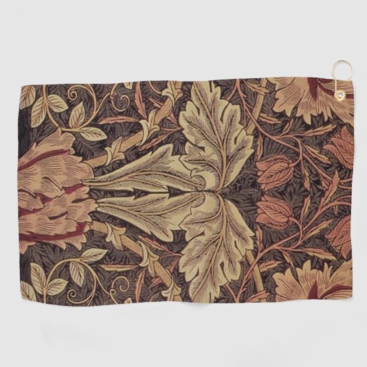 William Morris Honeysuckle Classic Engelse kunst Golfhanddoek (Horizontaal)