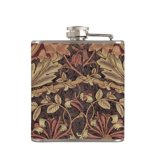 William Morris Honeysuckle Classic Engelse kunst Heupfles (Achterkant)