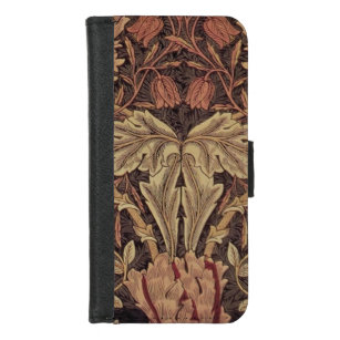 William Morris Honeysuckle Classic Engelse kunst iPhone 8/7 Portemonnee Hoesje
