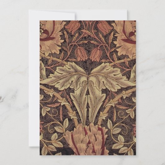 William Morris Honeysuckle Classic Engelse kunst Kaart (Achterkant)