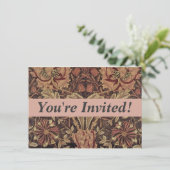 William Morris Honeysuckle Classic Engelse kunst Kaart (Staand voorkant)